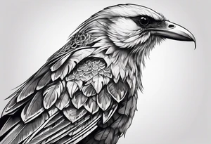 Bird skeleton tattoo idea