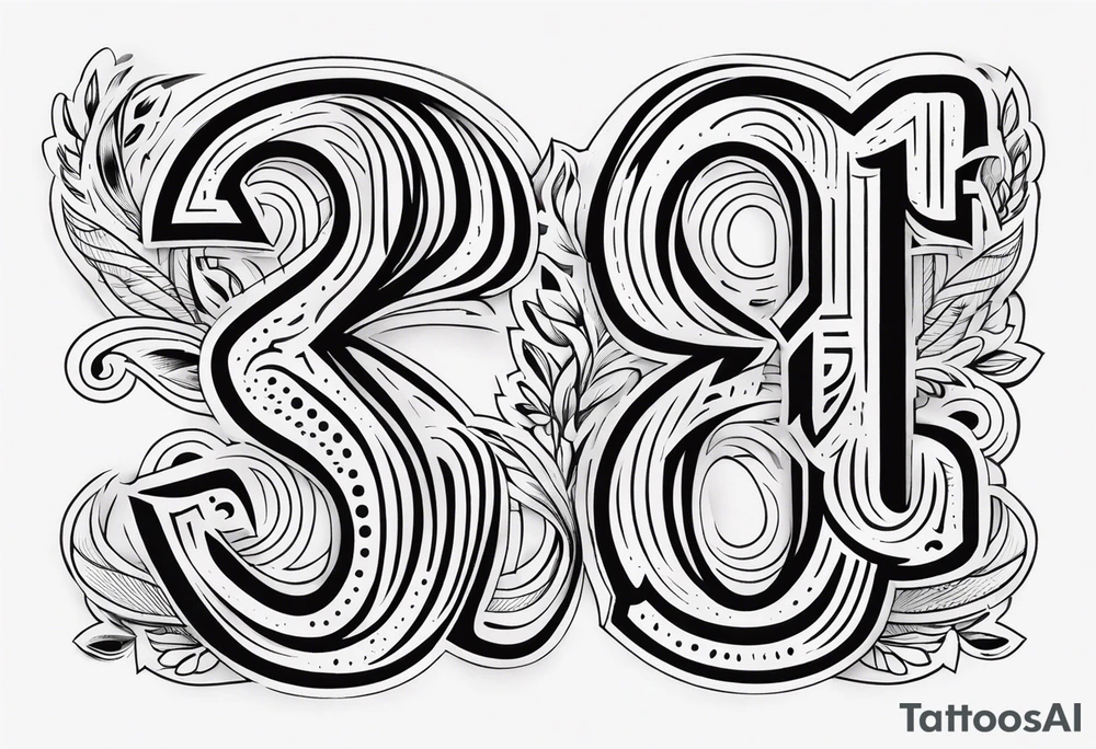 816 numbers tattoo idea