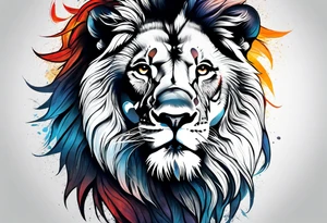 a lion tattoo idea