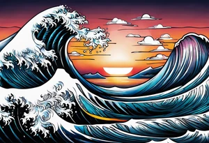 "come what may" written 
in waves tattoo idea