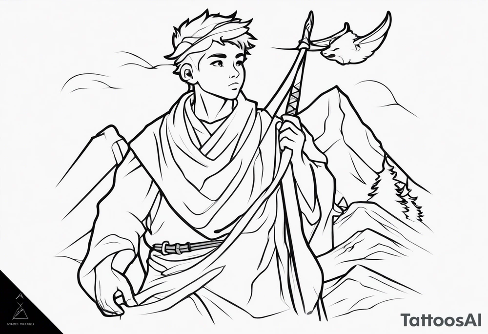 A shepherd boy tattoo idea