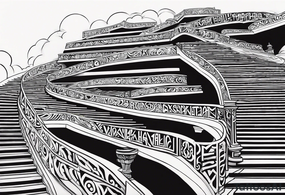 Valhalla stairs tattoo idea