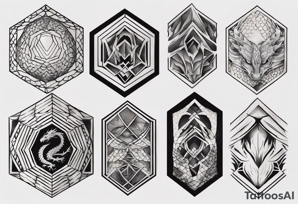 Dragon skin tattoo idea