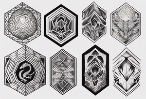 Dragon skin tattoo idea