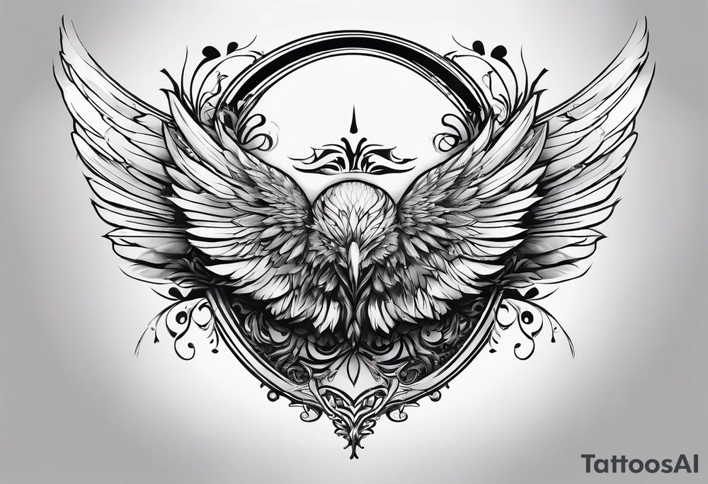 use picture from favorite and delete the wings tattoo idea