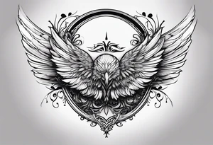 use picture from favorite and delete the wings tattoo idea