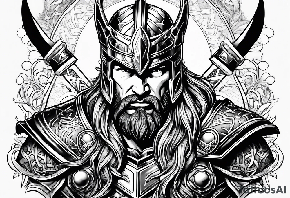 Thor im Kampf tattoo idea