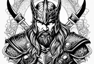 Thor im Kampf tattoo idea