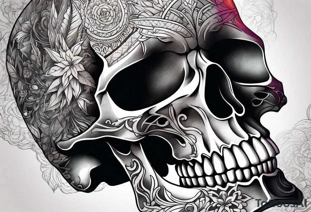 Skull tattoo idea
