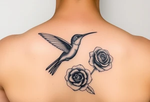 Debby Deguzman with a humming bird and a rose tattoo idea