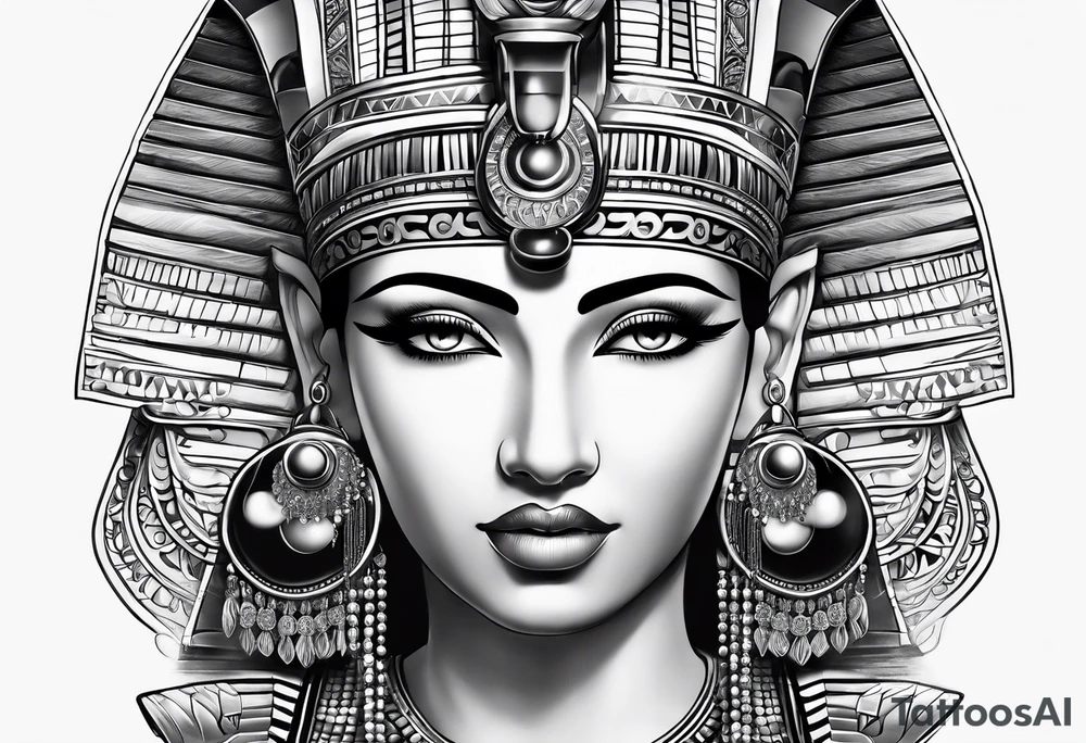 Cleopatra knowledge tattoo idea