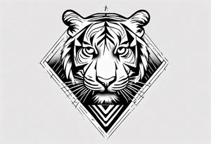 Electricity Tiger forearm tattoo tattoo idea