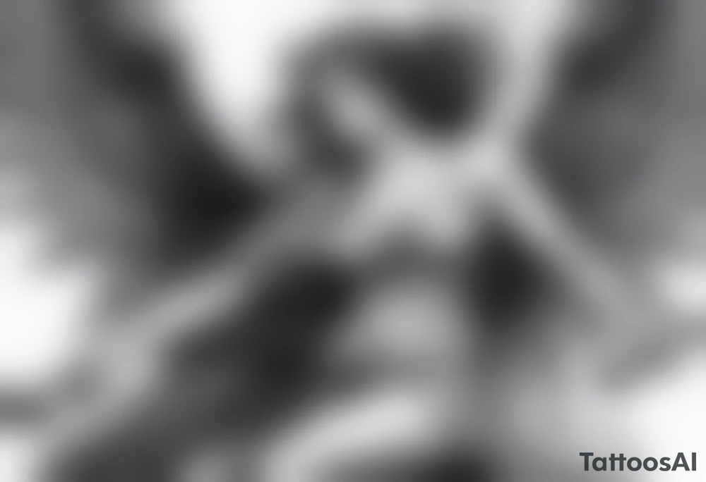 angel woman and devil woman fighting, arguing on the sky , big wings and full body, angel at the right side and have normal wing but devil woman at the left side and with bat wing tattoo idea