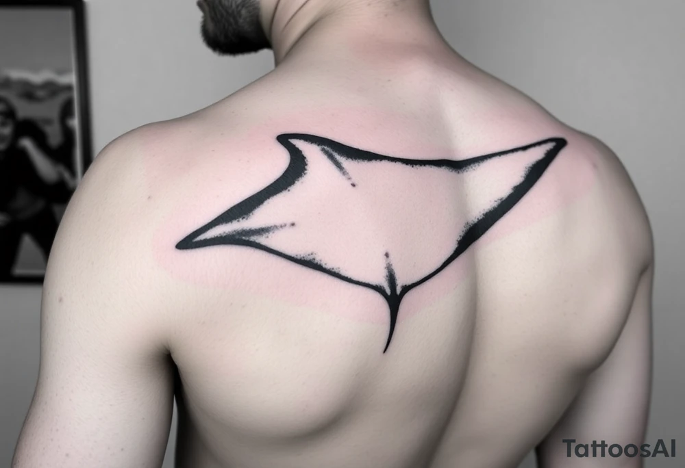 Diving, traveling around the world. Manta ray. Algo que cubra hombro y pectorales tattoo idea