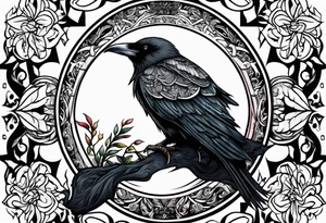 Hugin y munin peleando tattoo idea