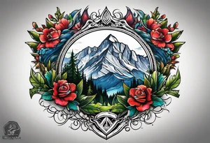 Rocky Mountains tattoo idea
