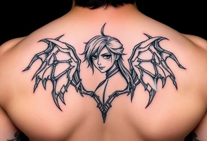 Créame un tarro en miniatura para la parte baja del bicep de una personaje principal de dragón Ball con el nombre dé Lorelay, el diseño representa a mi hermana pequeña tattoo idea