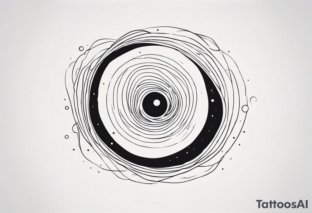 black hole tattoo idea