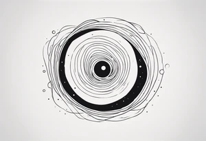 black hole tattoo idea
