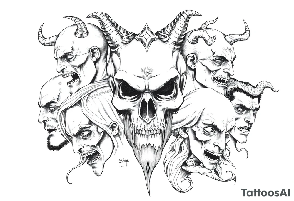 7 deadly sins tattoo idea