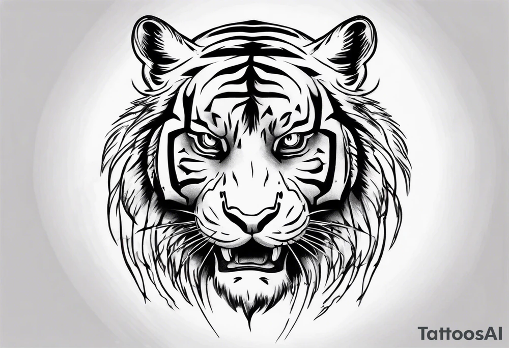 Big tiger tattoo idea