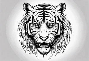Big tiger tattoo idea