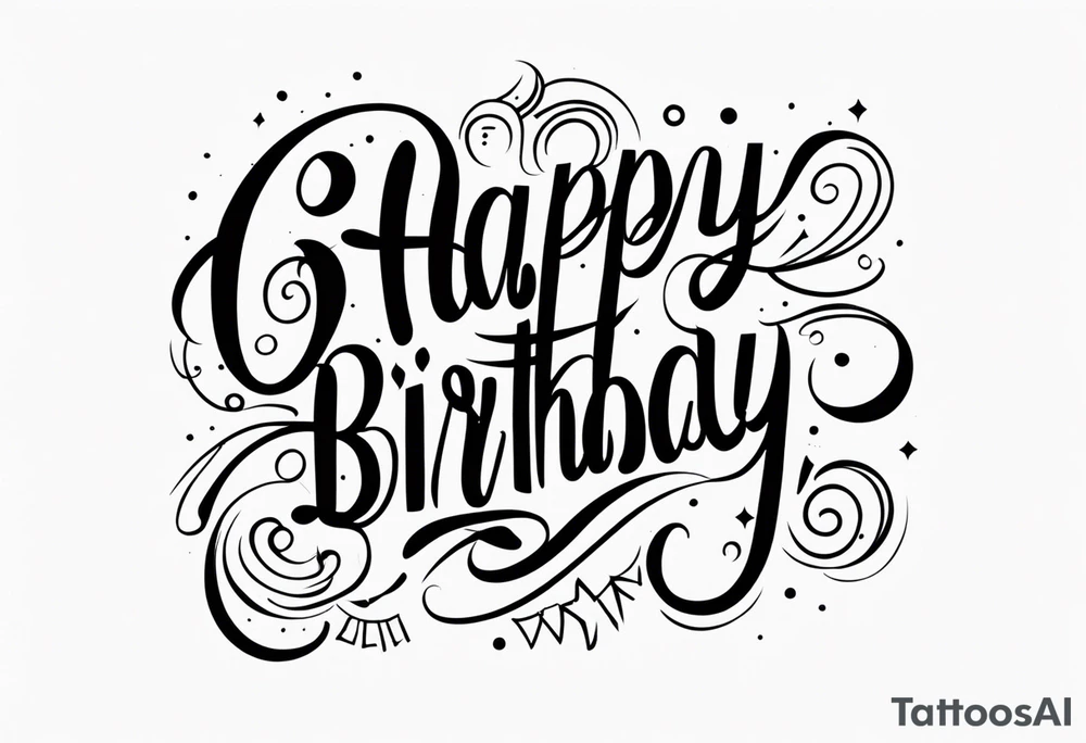 Birthday tattoo idea