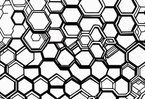 Intricate Honeycomb tattoo idea