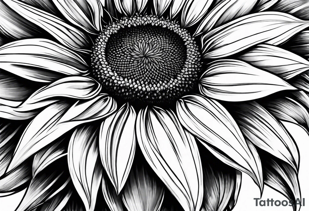 Sunflower leg sleeve tattoo idea
