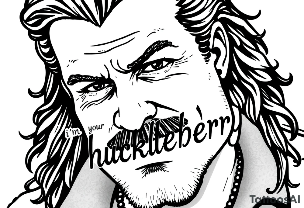 Val Kilmer from tombstone saying “i”m your huckleberry” tattoo idea