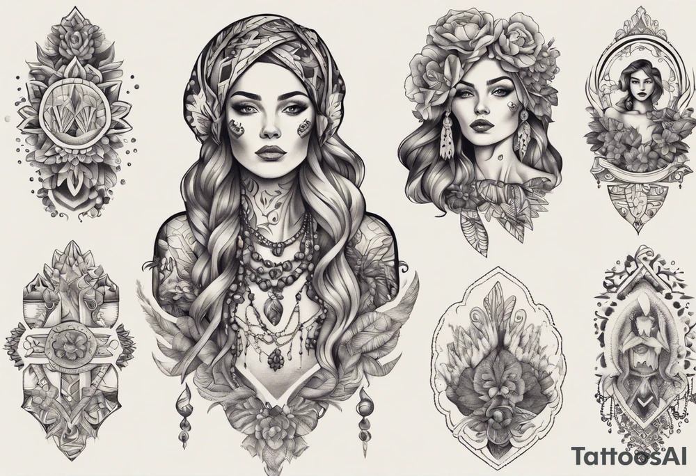 Beautiful Ukrainian Woman Forward tattoo idea