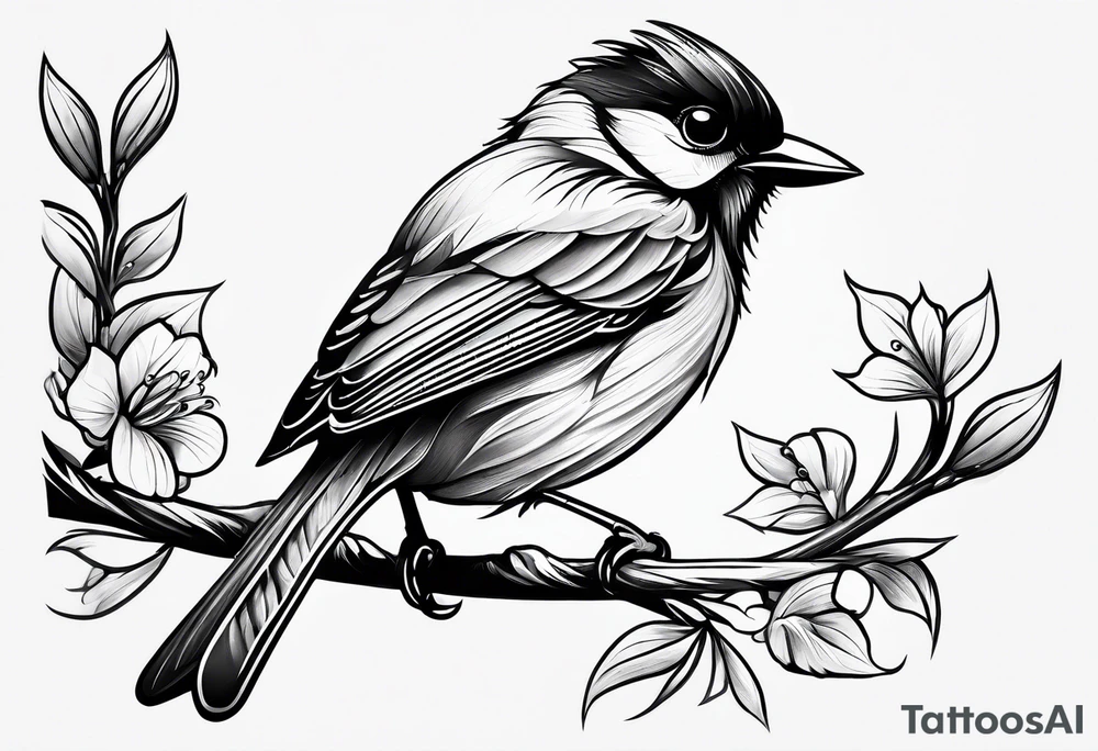 Small bird tattoo idea