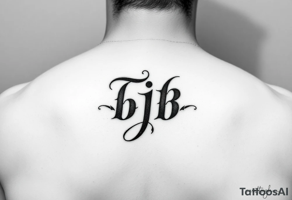 Initials bjb tattoo idea