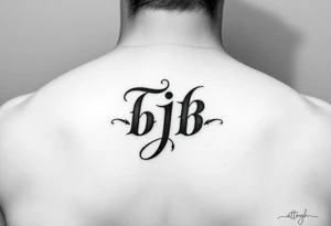 Initials bjb tattoo idea