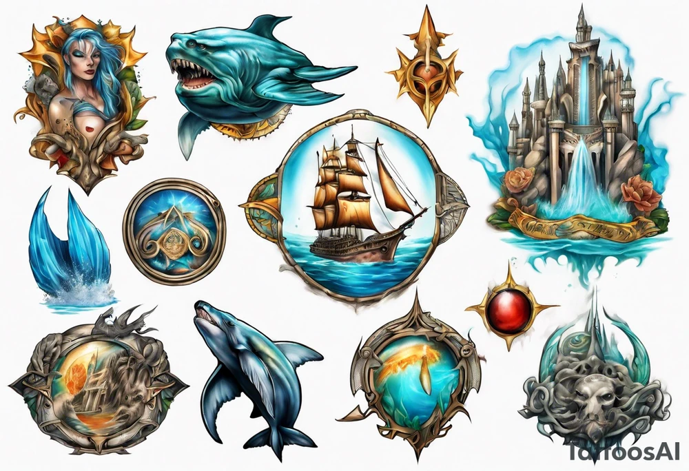 Atlantis kingdom tattoo idea