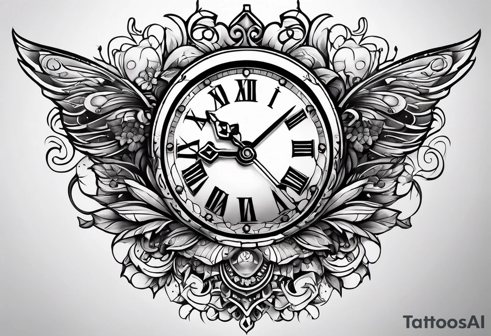 Date clock tattoo idea