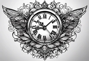 Date clock tattoo idea