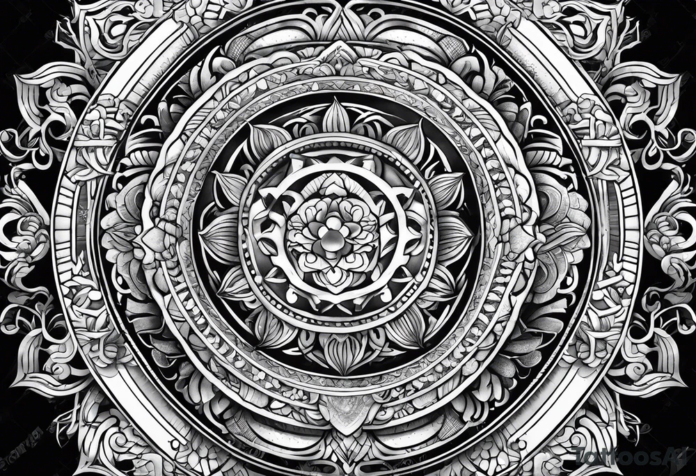 Half sleeve, sanskrit tattoo idea