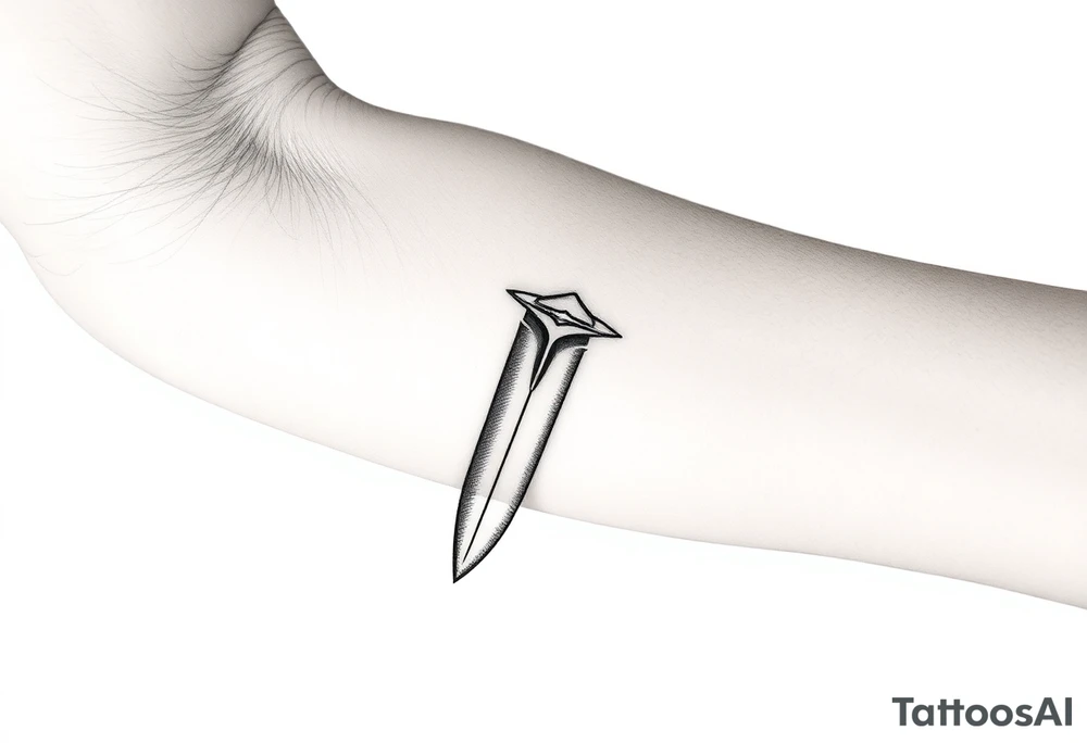 Bowie knife tattoo idea