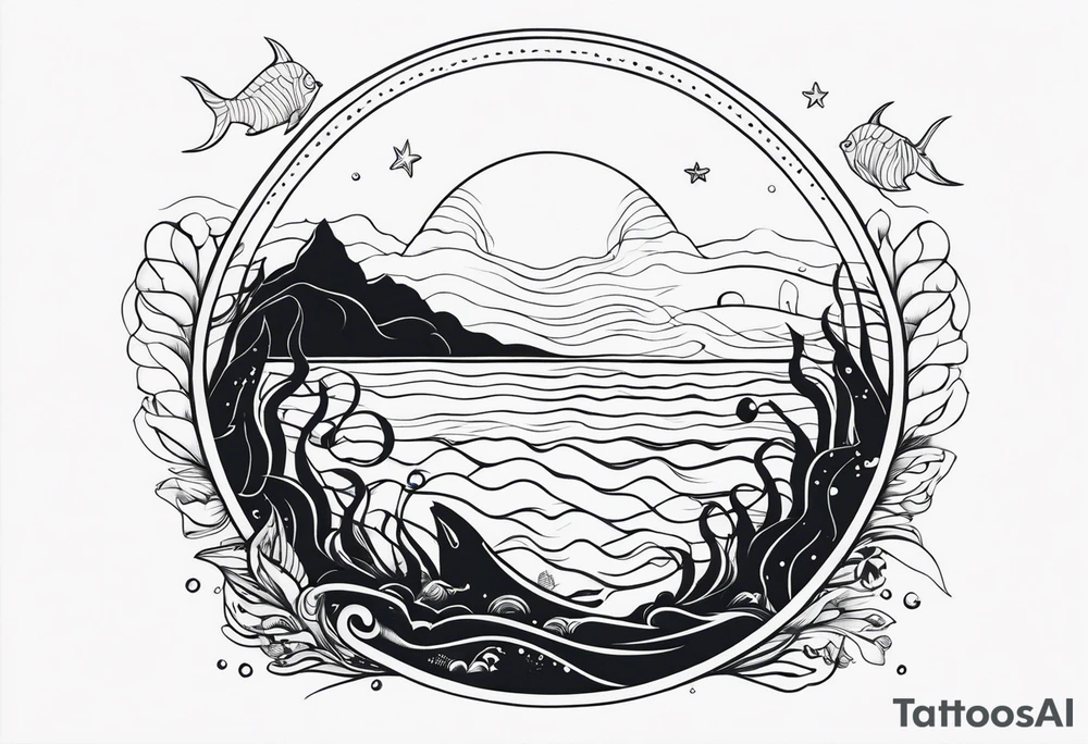 Sea themed tattoo idea