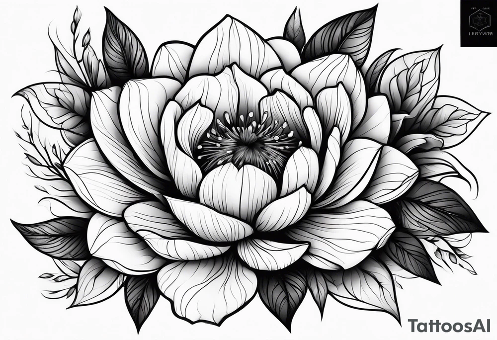 Cool flower. tattoo idea