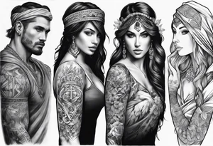 sleeves with Christian meaning tattoo idea