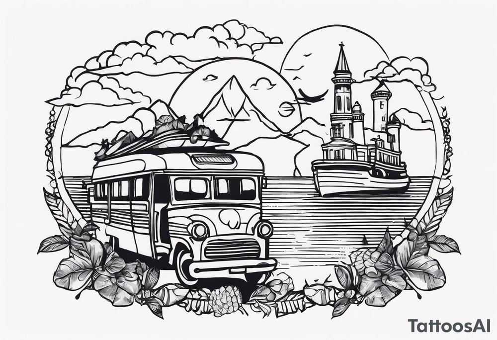 Travel tattoo idea