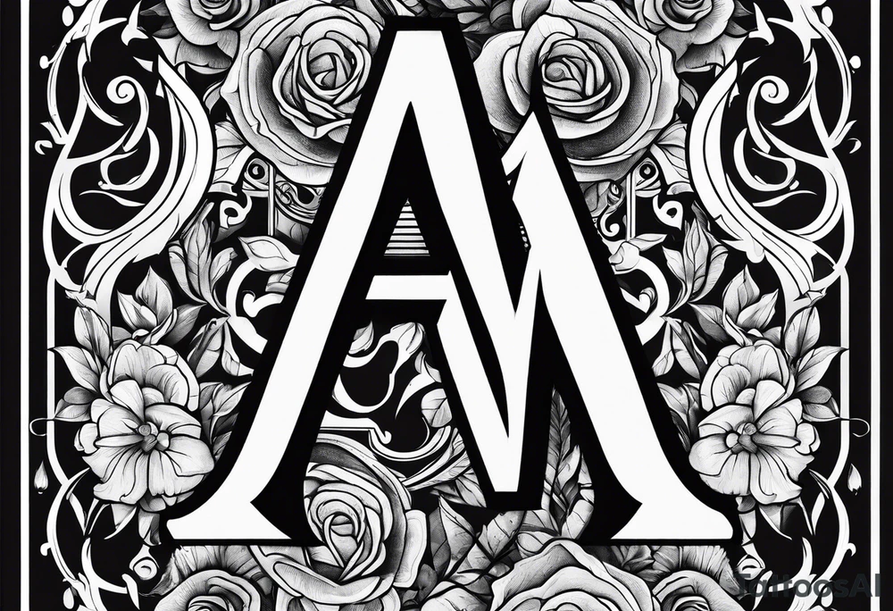the letters A W R tattoo idea