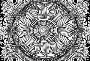 Filipino sun tattoo idea