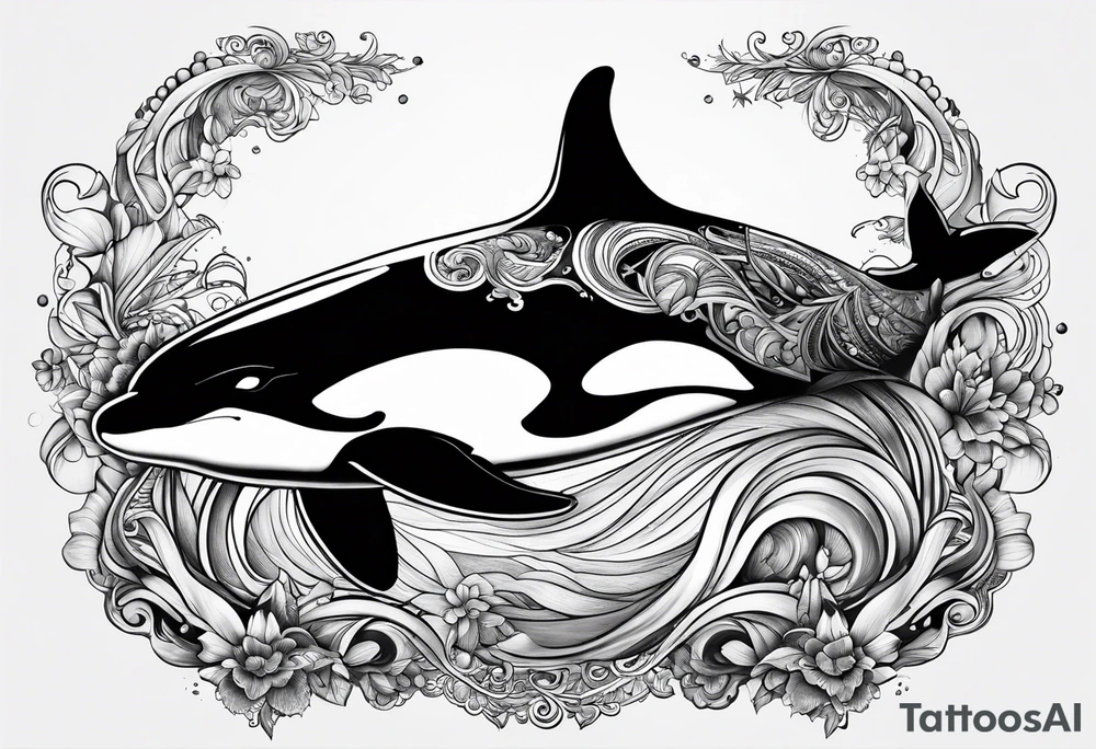 Orca tattoo idea