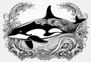 Orca tattoo idea