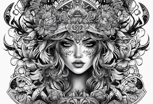 create the tattoo that andrew tate has on his chest tattoo idea