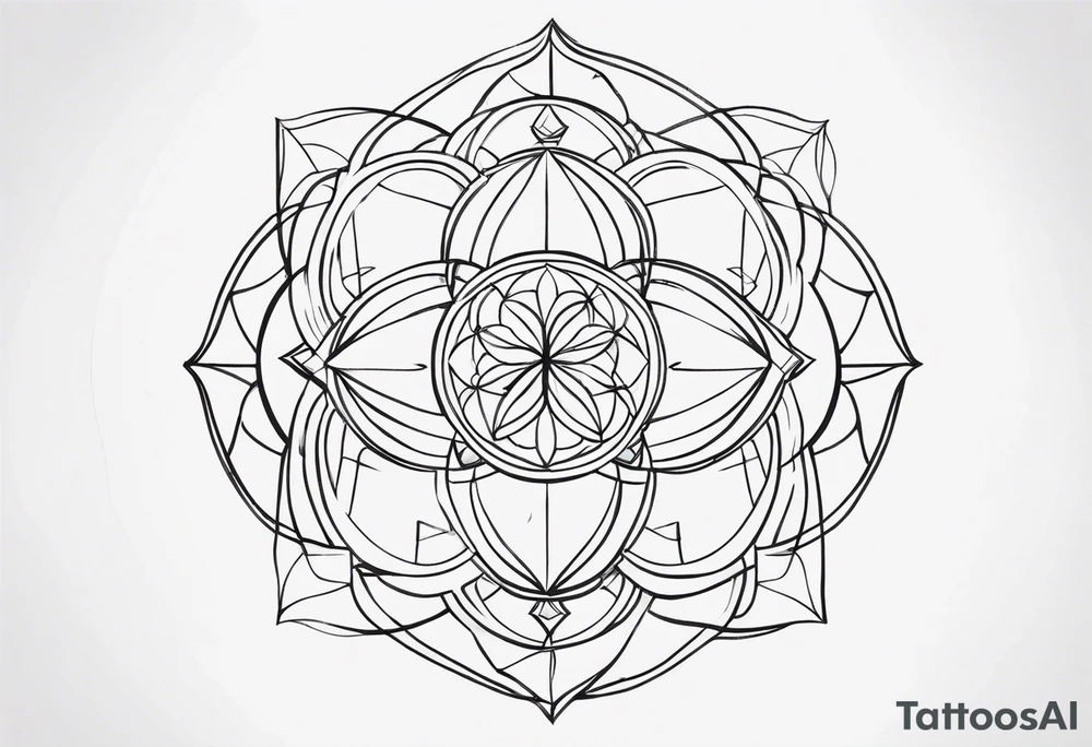 sacred geometry tattoo idea
