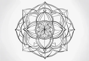 sacred geometry tattoo idea